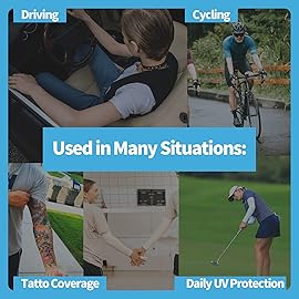 YESLIFE Orange UPF 50 Cooling Sports Arm Sleeve for Women, Men & Kid, UV Sun Protection Arm Sleeves for Men & Women - Tattoo Cover Up