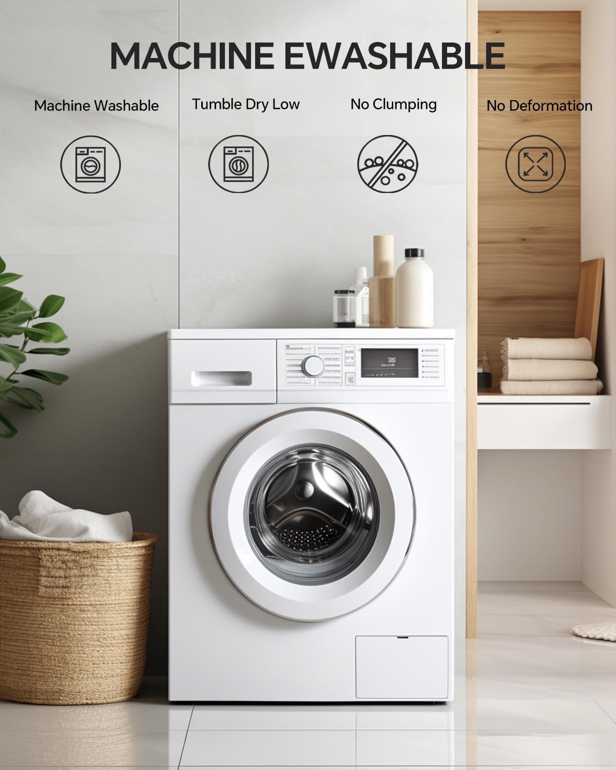 Dual Layer 4 Inch Memory Foam Mattress Topper California King - 2 Inch Gel Memory Foam and 2 Inch Pillow Top Mattress Pad,7-Zone Egg Crate California King Size Mattress Topper(White) - Image 8