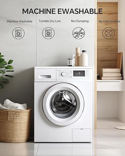 Miniatura 8 de Cubrecolchón de espuma viscoelástica de 4 pulgadas de doble capa Queen - 2 pulgadas de espuma viscoelástica de gel y 2 pulgadas de almohada,