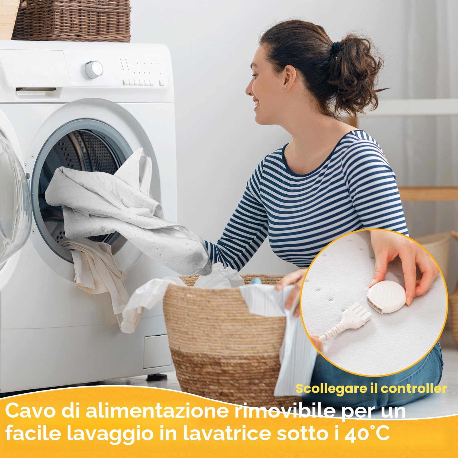 TLGREEN Scaldaletto Singolo 100W, 193x91 cm Sottocoperta Riscaldato, Coperte Da Letto Elettriche, Lavabile in Lavatrice, con 6 Temperature, Spegnimento Automatico, Protezione da Surriscaldamento