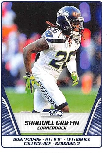 2019 NFL Football Panini Album Sticker #540 Shaquill Griffin Seattle Seahawks (2 inches Wide X 2 1/4 Inch Tall Individual Album Sticker)