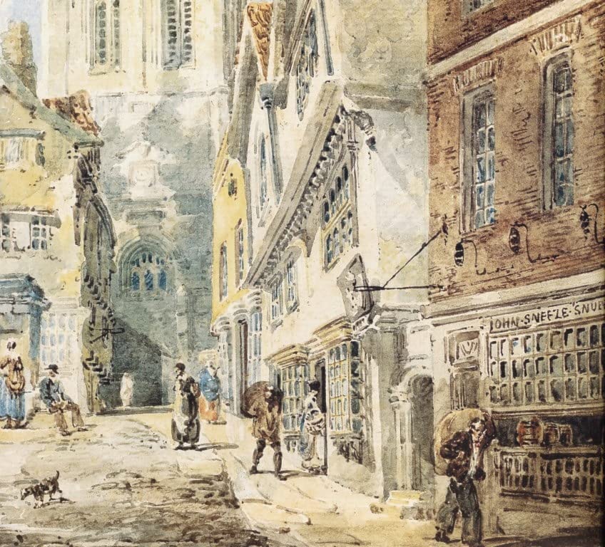 Toile Église Saint Nicolas de Newcastle par Girtin 60x90cm pour salon