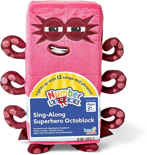 Learning Resources Peluche Numberblock Octoblock Compagnon de Jeu, Collection de