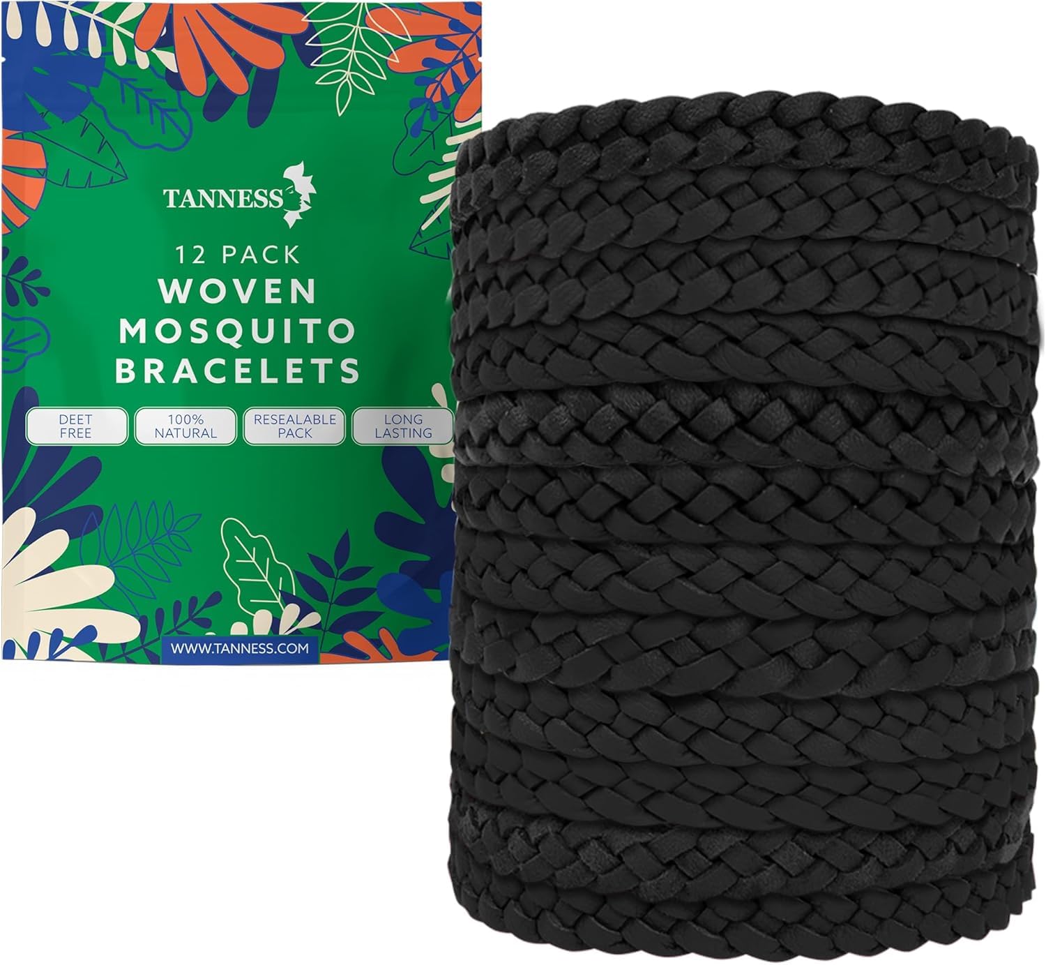12 Pack Mosquito Repellent Bracelet - Long-Lasting Insect & Mosquito Bands, DEET-Free Insect Repellent Bracelet for Kids & Adults, Travel & Holiday Essentials for Outdoor Protection