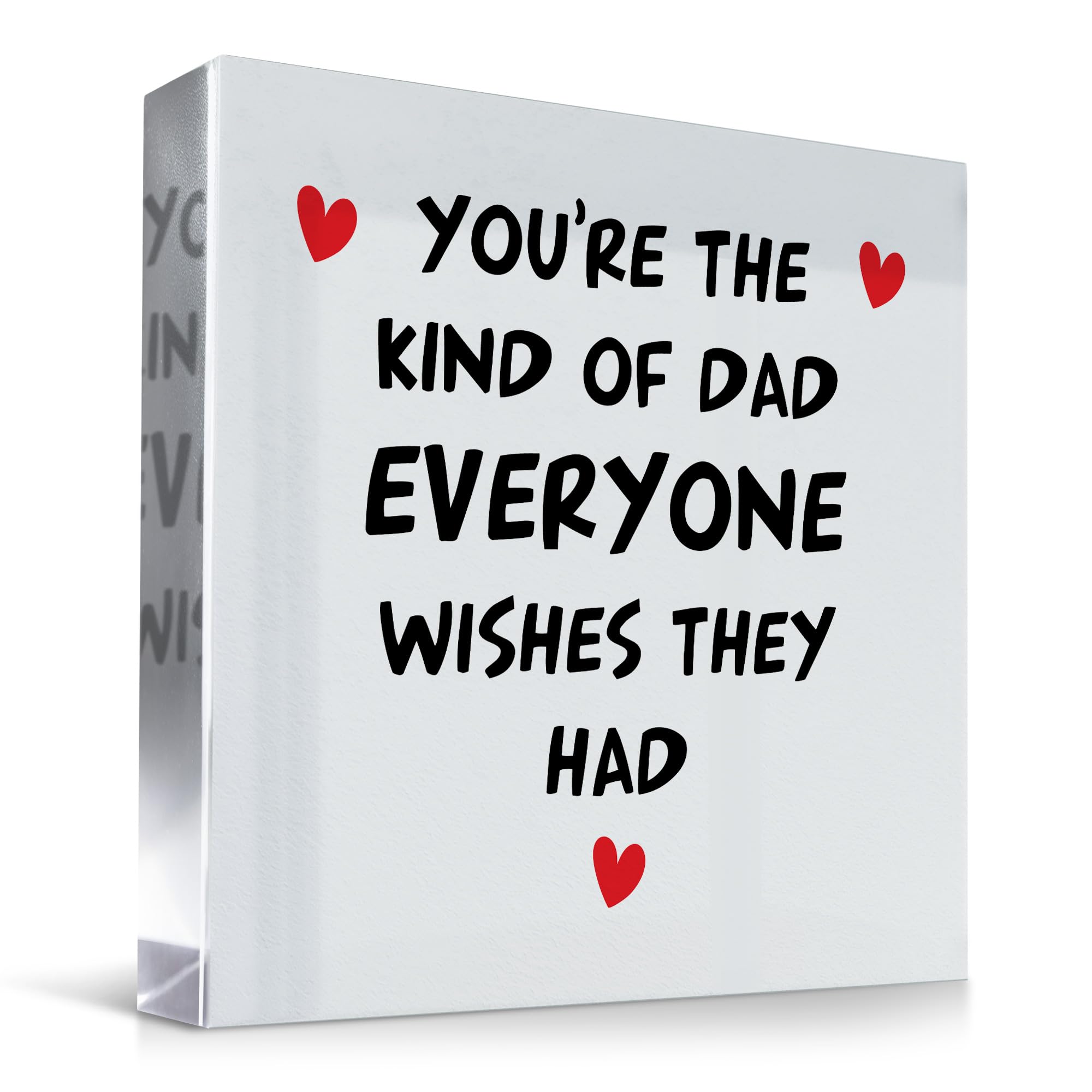 Red Ocean Daddy Gifts From Daughter Son Acrylic Plaque Presents Gift For Dad Fathers Day Birthday Cute Dad Gift Thank You Gift For Him Novelty Dad Gift Idea Keepsake