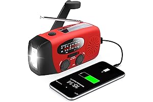 Emergency Hand Crank Radio with LED Flashlight