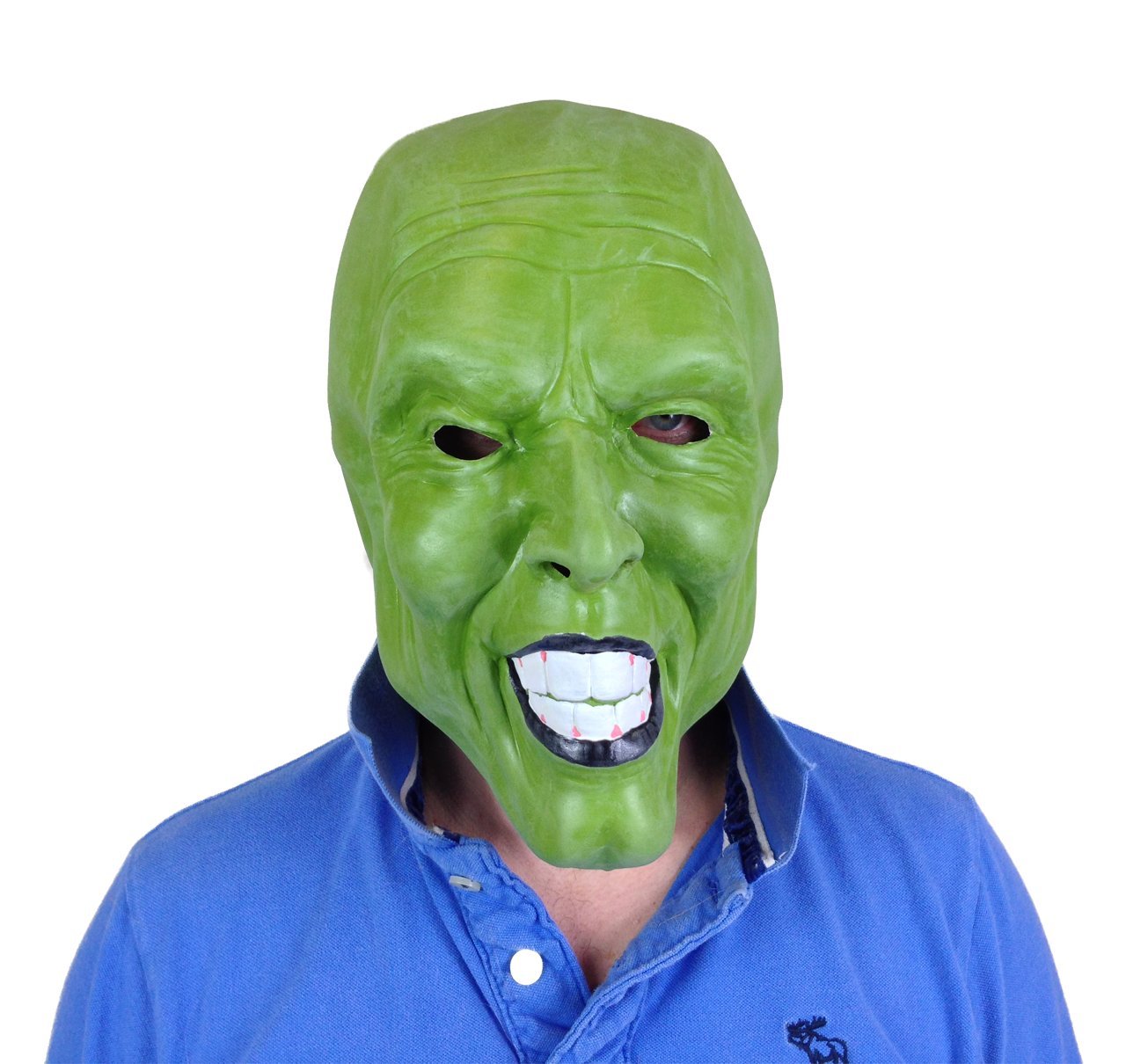 Jim Carrey Green Latex MASK Movie COSTUME MASKS Halloween Party Accessory