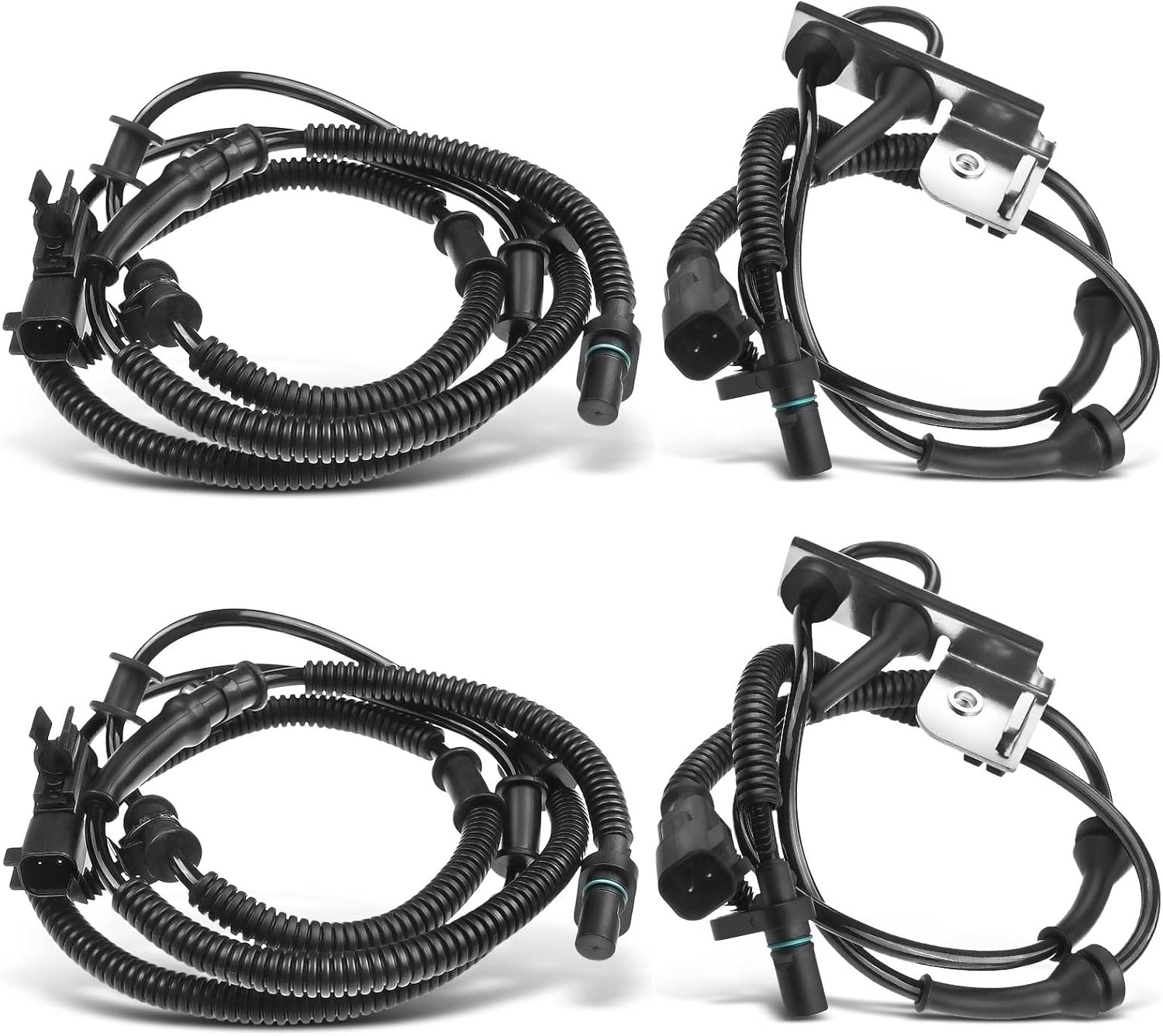 A-Premium ABS Wheel Speed Sensor Compatible with Ram & Dodge & Chrysler Models- C/V 2012-2015, Grand Caravan 2012-2020, Town & Country 2012-2016 - Front Driver & Passenger Side, 4-PC Set