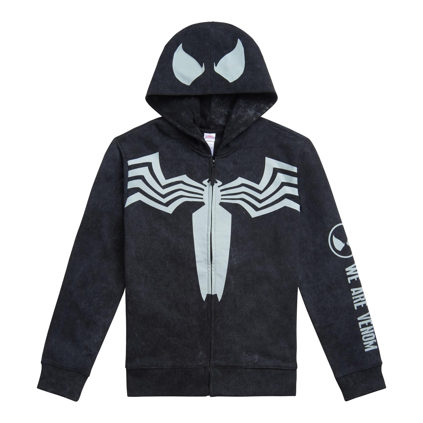 Marvel Spider-Man polarowa dopasowana rodzinna bluza z kapturem z zamkiem błyskawicznym cosplay rozmiary dla malucha do dorosłych (2T-2XL)