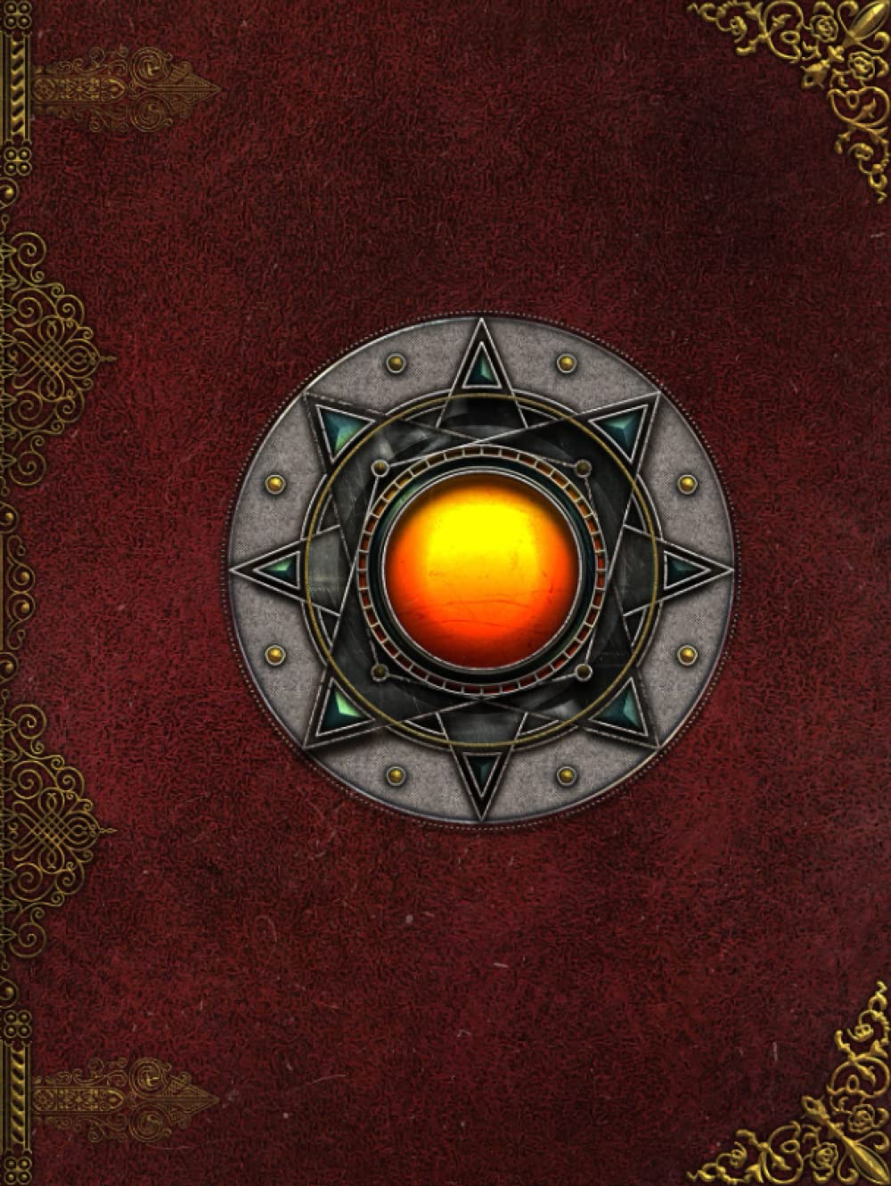 Grimoire ésotérique et livre de sortilèges pour rituel occulte et notebook RPG