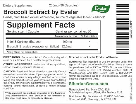 Broccoli Indol-3 Extract Herb 30 Caps