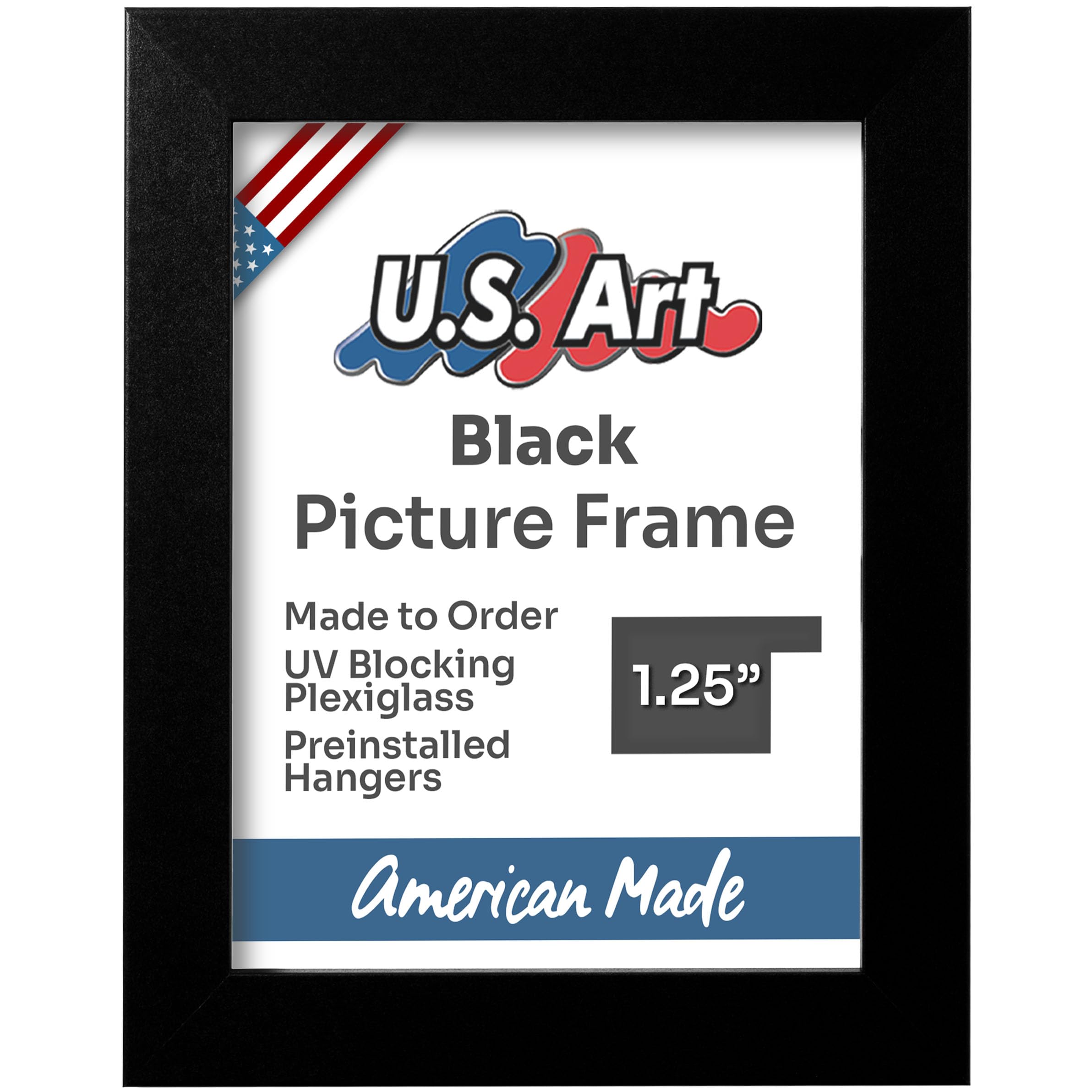 US Art Black 15x20.5 Puzzle Frame 1.25