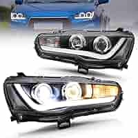 EVO ライト 1992~1993~94~1995 Lancer Evo Evolution 1 2 3 Black Headlight