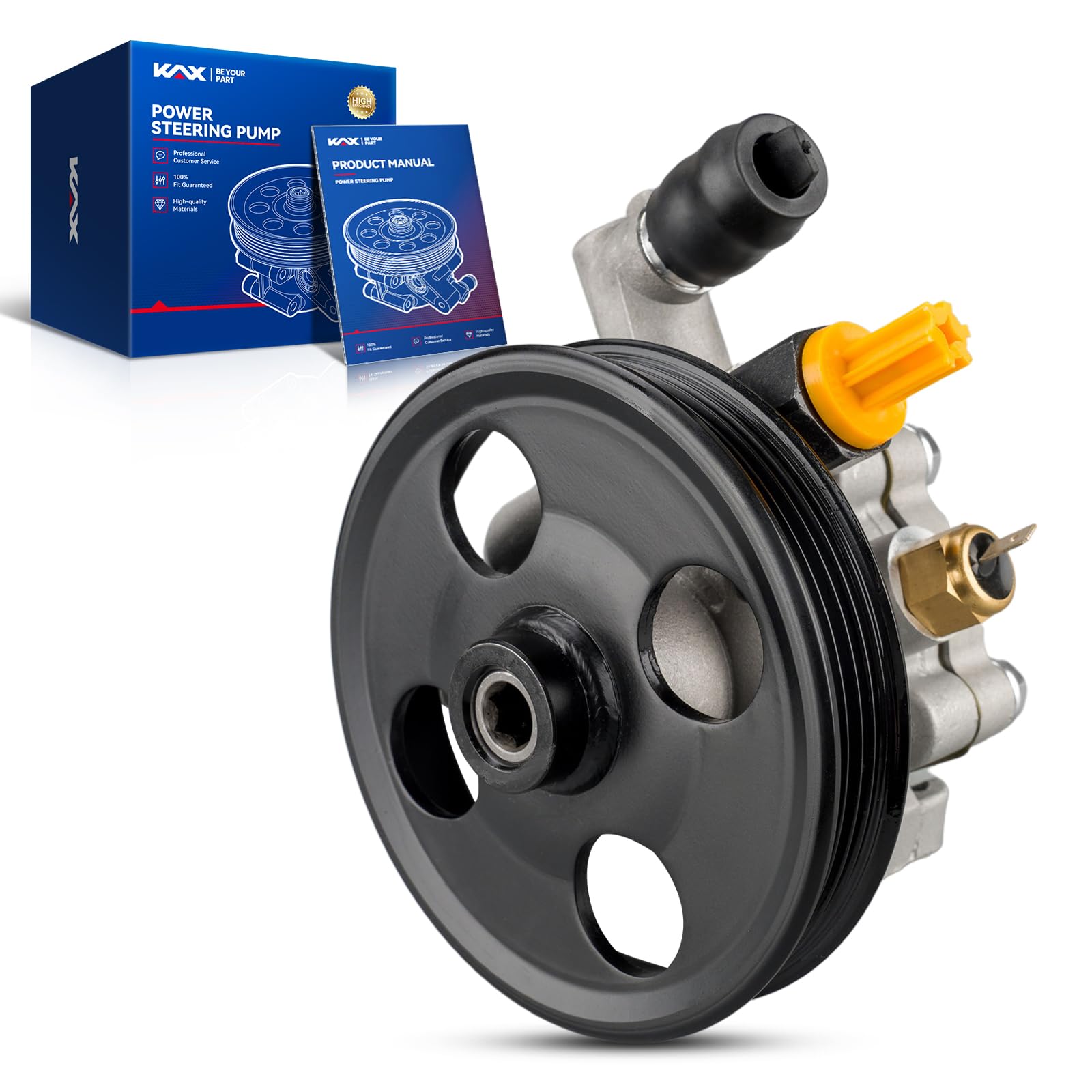 KAX Power Steering Pump for Edge 2007-2010, MKZ 2007-2012, 3.5L, MKX 2007-2010, Fusion 2010-2012 3.5L, Power Steering Asist Replacement 20-1401 7H6Z3A696A, 7T4Z3A696A