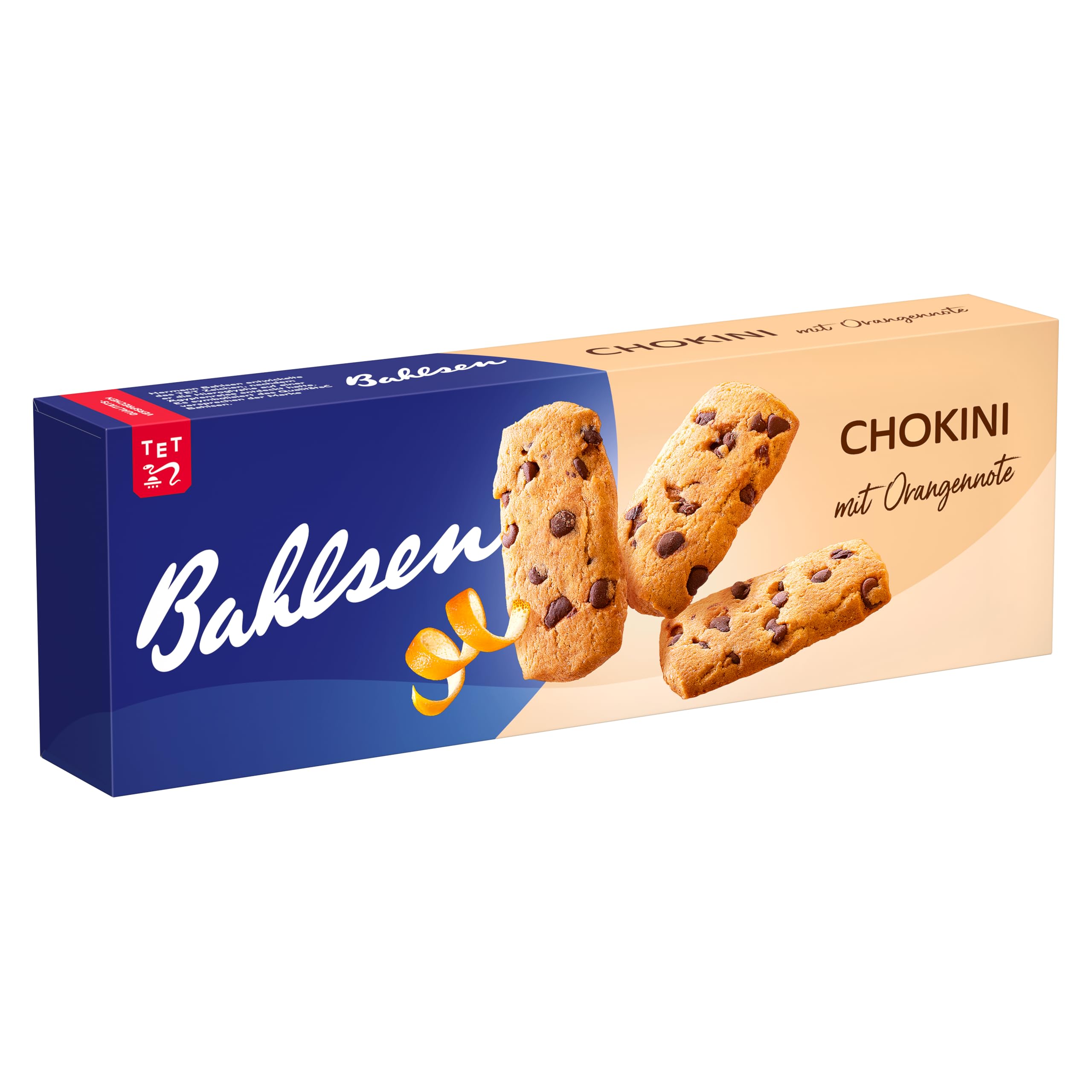 Bahlsen Chokini - 1er Pack - Mürbegebäck mit Schokostückchen und Orangennote (1 x 150 g)