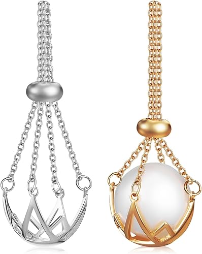 VILLCASE 2 piezas de collar de cristal ajustable cordón de cristal vacío soporte de piedra de cristal colgante de piedra de cuarzo natural cuerda