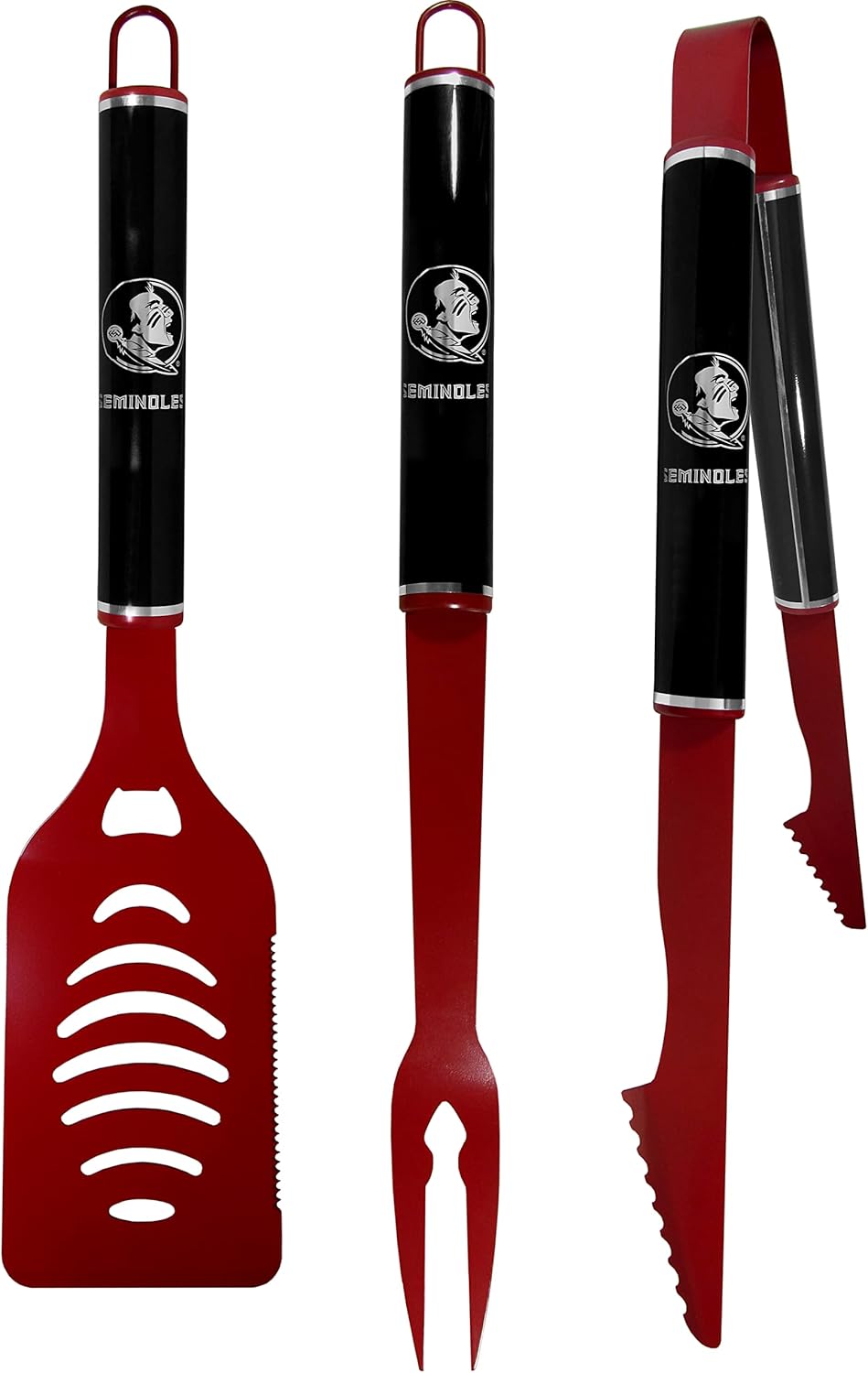 Siskiyou Sports NCAA Florida State Seminoles 3 pc Color and Black BBQ Set, Team Colors, One Size
