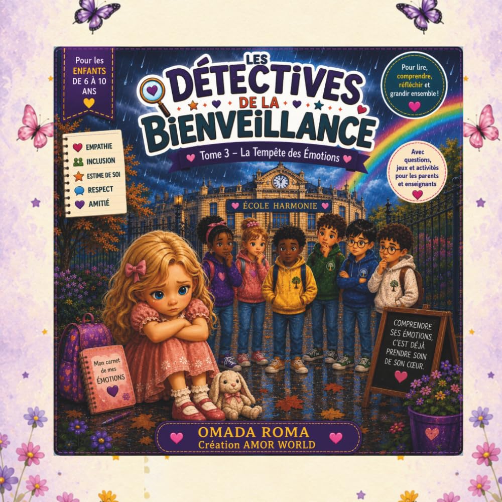 Les Détectives de la Bienveillance - Tome 3 - La Tempête des Émotions: Histoire et activités pédagogiques pour aider les enfants à comprendre leurs ... empathie et renforcer leur confiance en soi