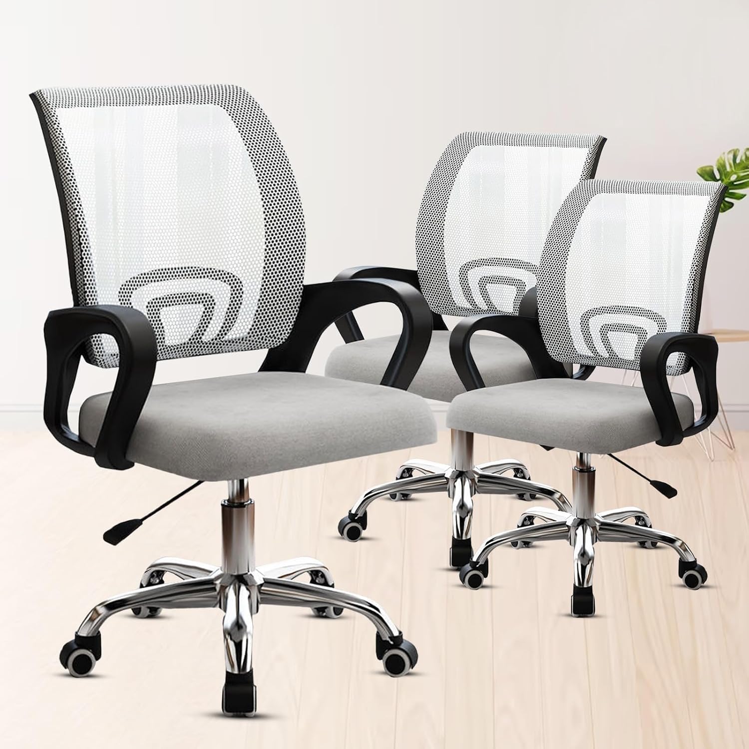 Casa Copenhagen (Pack of 3 Ergonomic Desk Mesh Computer Chair with Lumbar Support Armrest Executive Rolling Swivel Adjusta... - Review, Price and Buying Guide