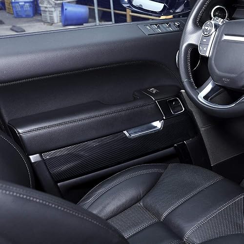 Miniatura 4 de YIWANG 4 piezas de fibra de carbono estilo ABS plástico interior decoración cubierta cubierta Trim para Land Rover Range Rover Sport RR Sport