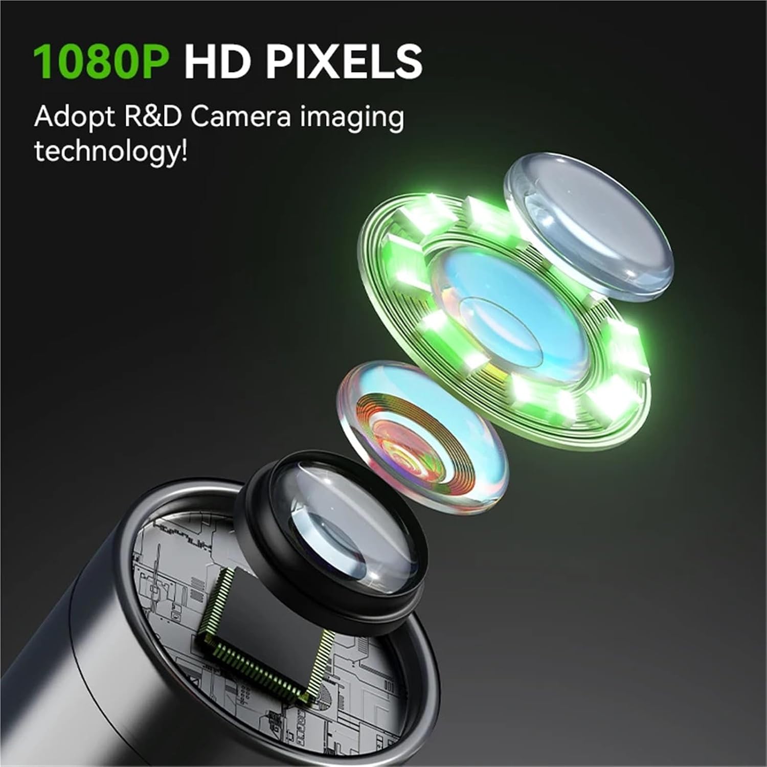 Industrial Endoscope Camera 4.3 inch Pipe Inspection Camera for Car Repair IP67 Waterproof Borescope with 8 Adjustable LED Light(10m)