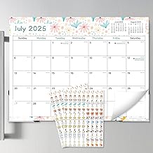 Koncci Fridge Calendar 2025, Magnetic Calendar for Fridge, 18 Monthly October 2025 - December 2026, for Family Planning and Easy Organizing your life (32.5 x 24cm)
