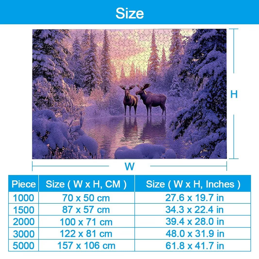 Puzzle 1500 Pièces Adultes, Puzzle 1500 Pieces Hiver, Cadeau Femme -2006