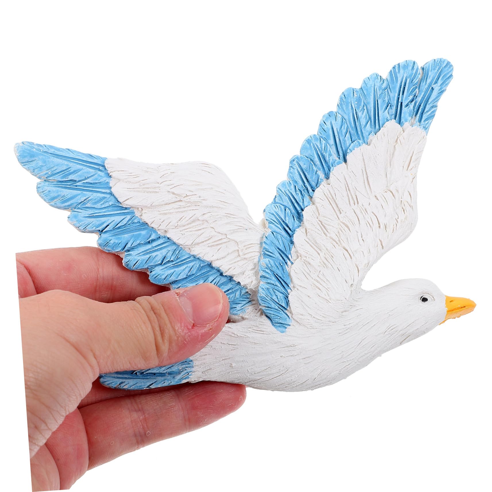 TOYANDONA 3pezzi Gocce di Uccelli Appese in Resina Gabbiani da Parete Uccelli Creativi Ciondolo da Parete per Interni Blu Destra