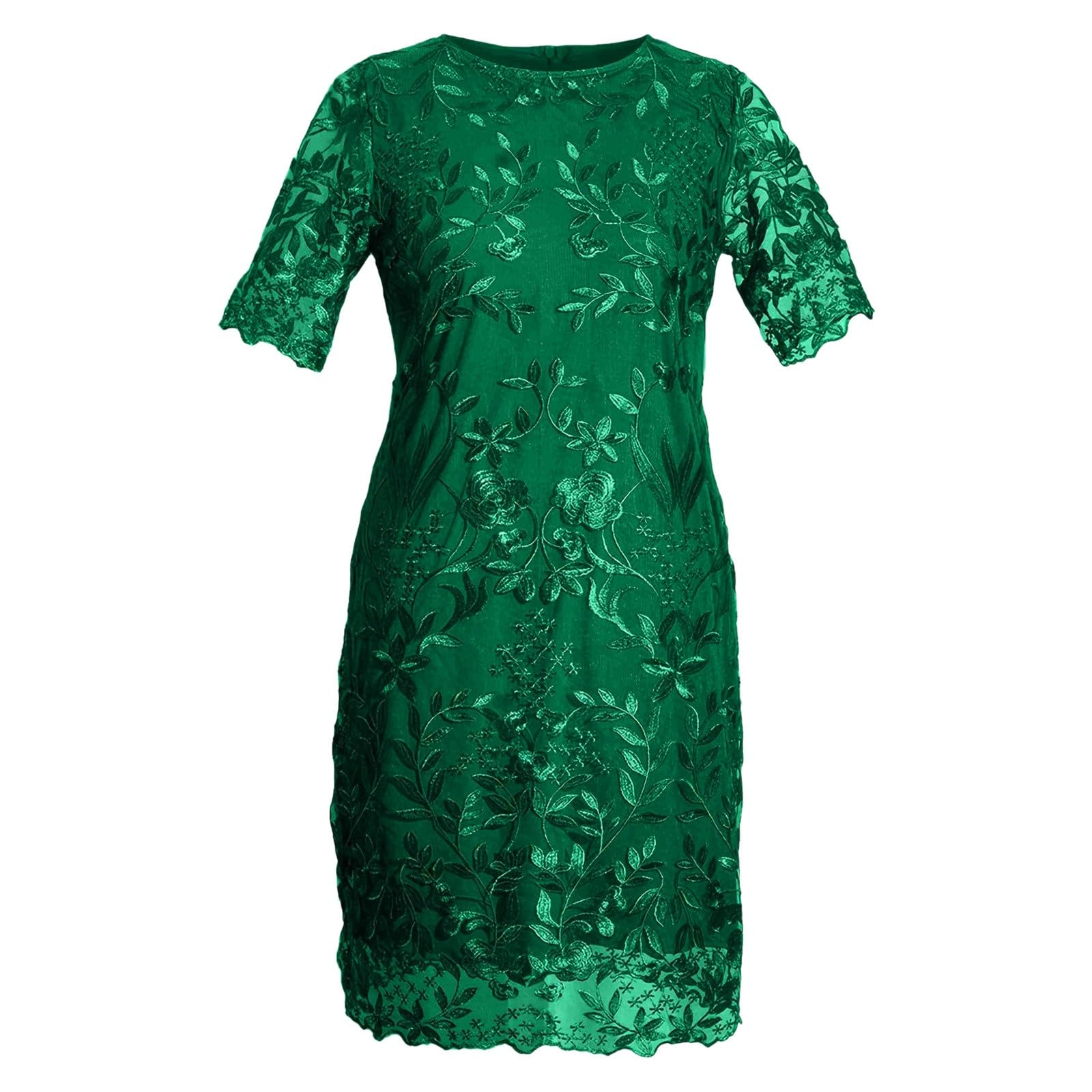 Vestidos de verano 2026 para mujer, elegante vestido de novia, talla grande, bordado floral, vestidos de noche formales, de manga corta, para fiesta, boda, invitada, vestido de fiesta