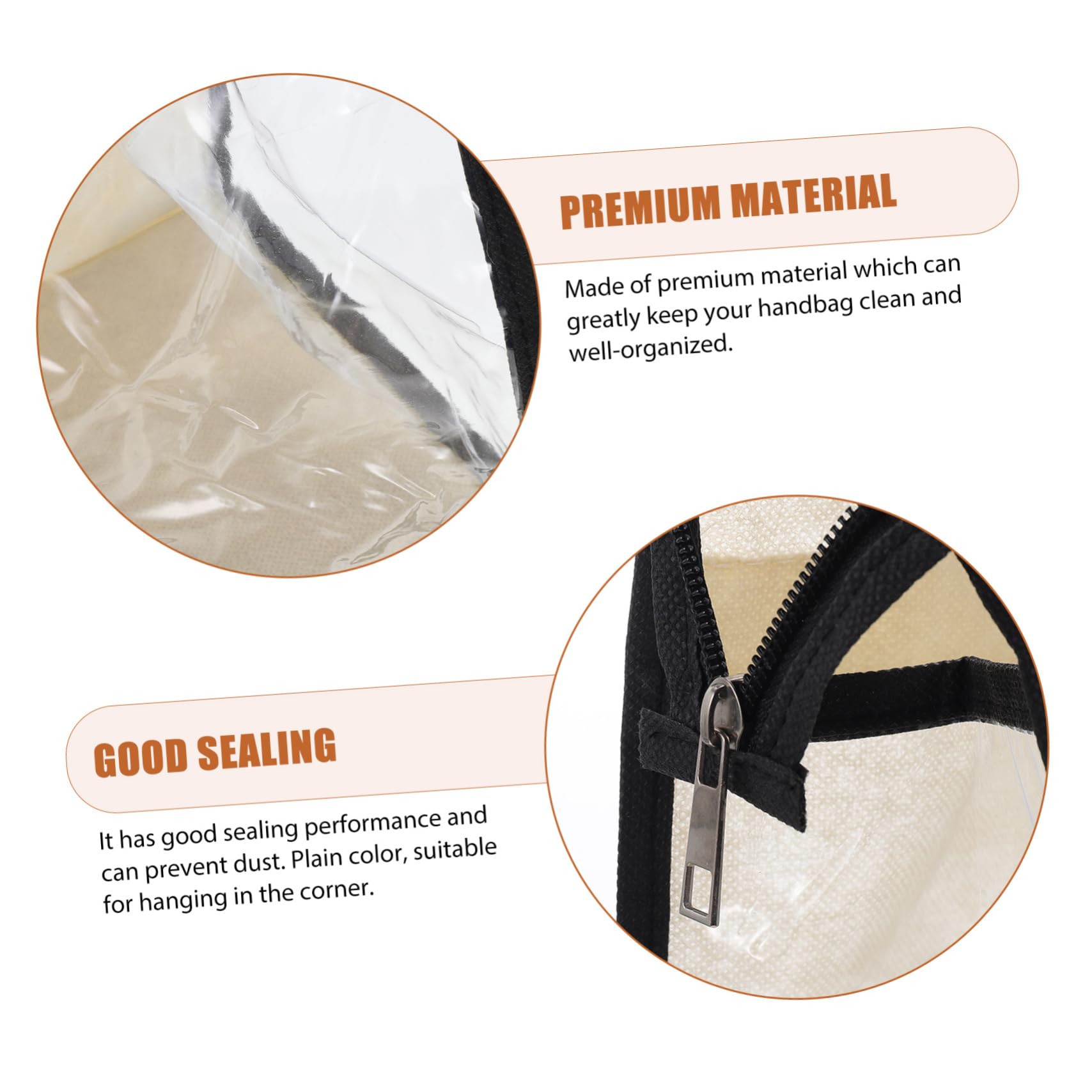Ciieeo Organizador de Bolsos Transparente de PVC para Armario, 15 Piezas