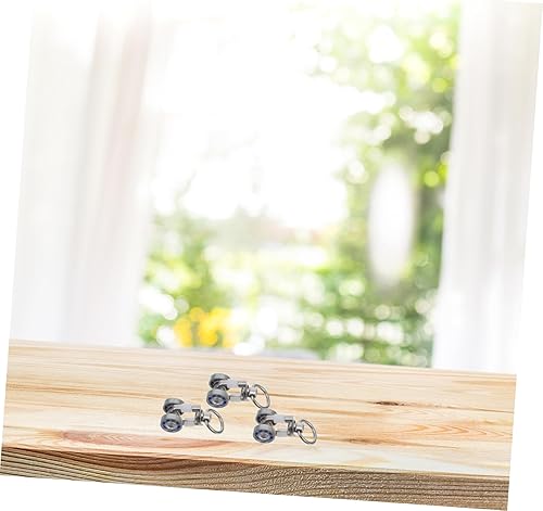 Miniatura 4 de Rodillos flexibles para cortinas, 5 unidades, poleas silenciosas, con ganchos deslizadores de acero para cortinas, ducha, decoración del hogar