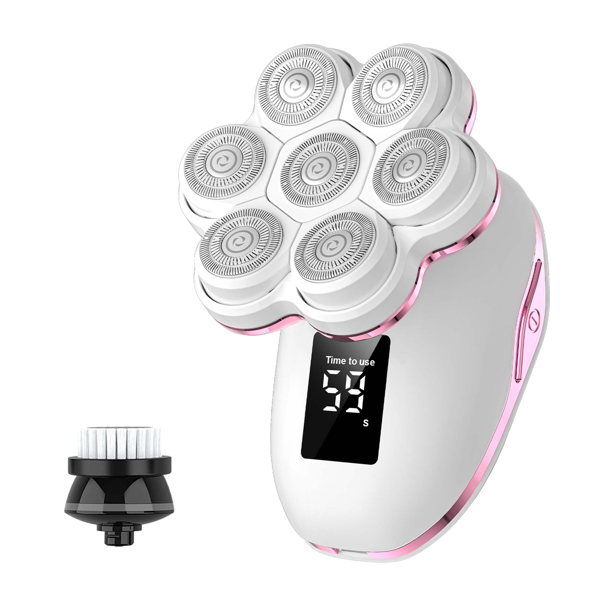 Electric Razors for Women Legs：7D Magnetic Detachable Head Flawless Razor-IPX7 Waterproof Wet Dry Cordless Trimmer-USB Rechargeable Travel Kit(P2)