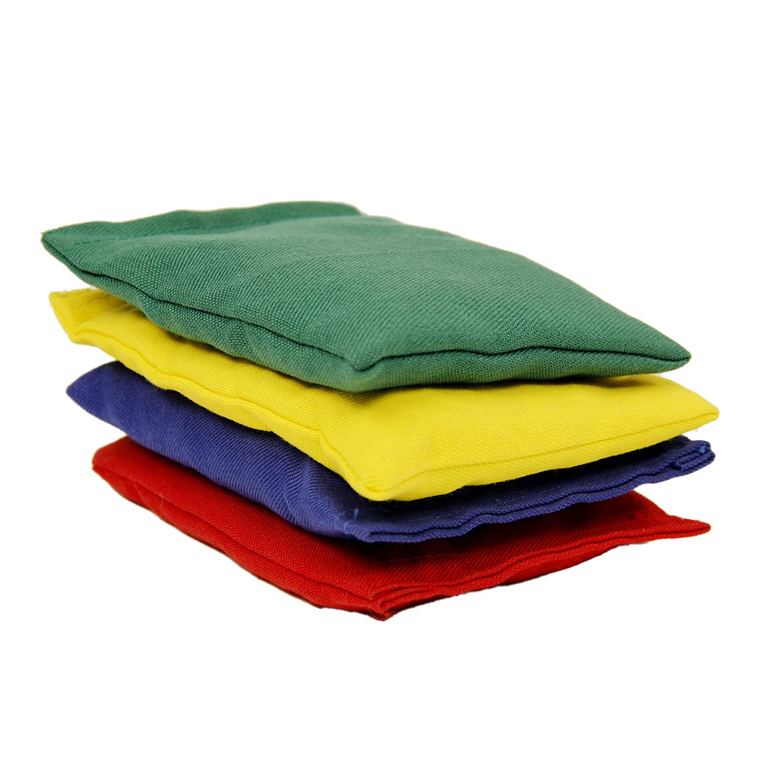 GISCO Educational Shape Bean Bag Learning Toy for Kids (Set of 4) | Multicolour | Shape - Rectangle | Made of Cotton | Used for Physical Education, Outdoor & Indoor Games for Kids