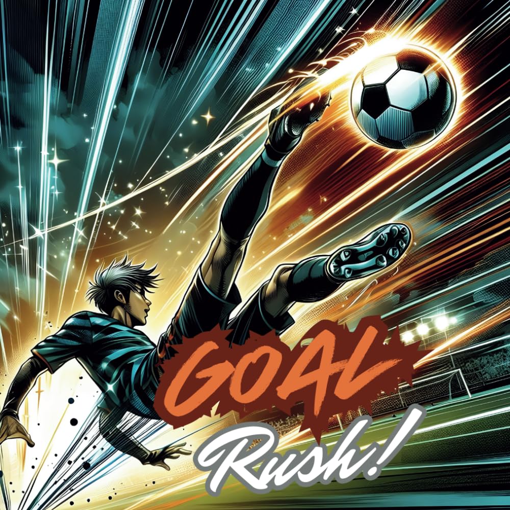 Goal Rush! Manga-Style Soccer Coloring Book": "Epic Soccer Action, Dynamic Moves, and High-Energy Plays for Football Fans!