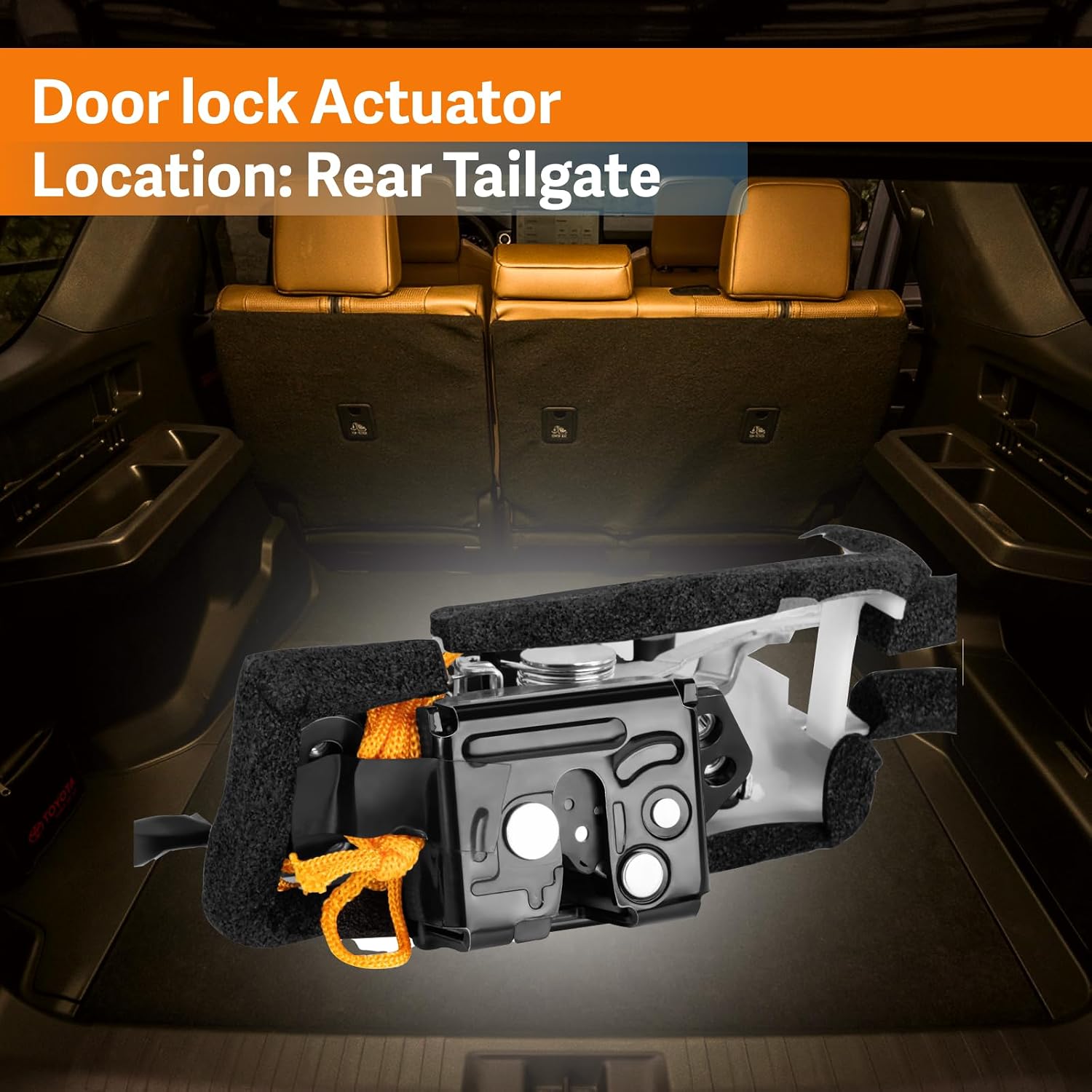 Rear Door Lock Actuator - Compatible with Toyota 4Runner 2003-2009 Door Lock Assembly Trunk Latch Replace# 69110-35090,69110-35060,69110-35062