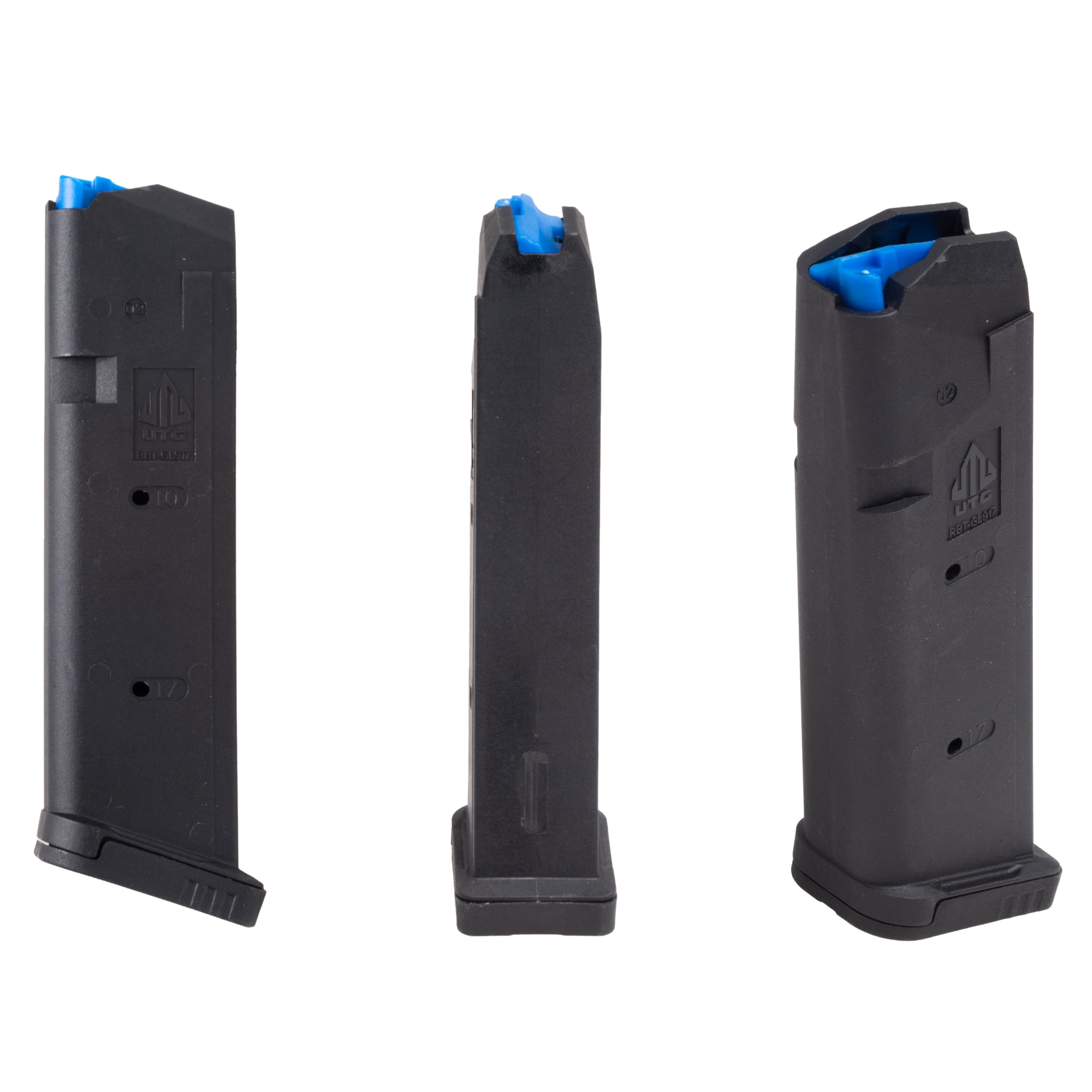 UTG Pro Unisex – Erwachsene Utg® Gl917 Polymer Magazine, for Glock®, 17 Round, 9mm SKU Rbt-gl917 Montageschiene, Schwarz, One EU