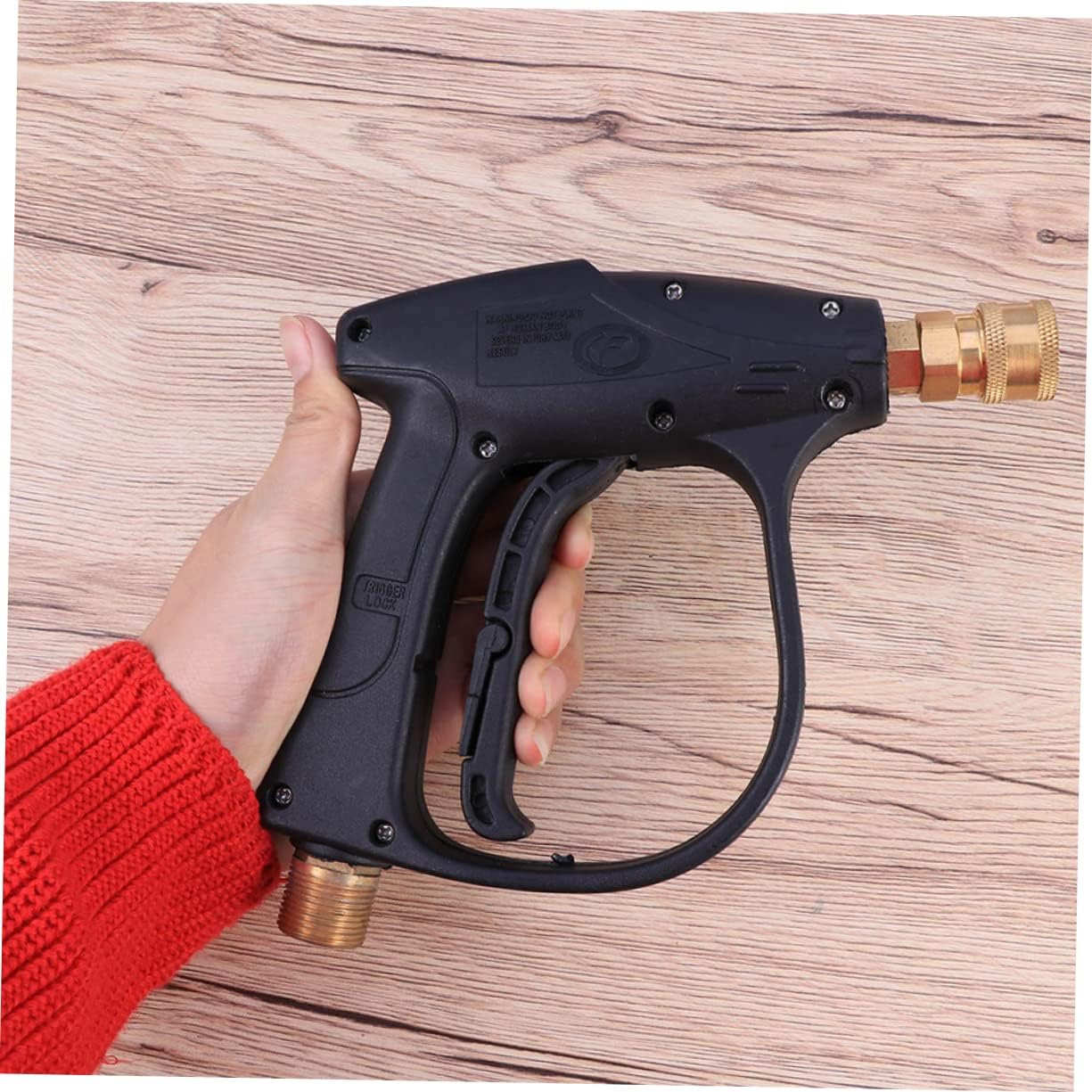 High Pressure Spray Water Tool Professional Short Power Washer Wand Safety Locking Handle