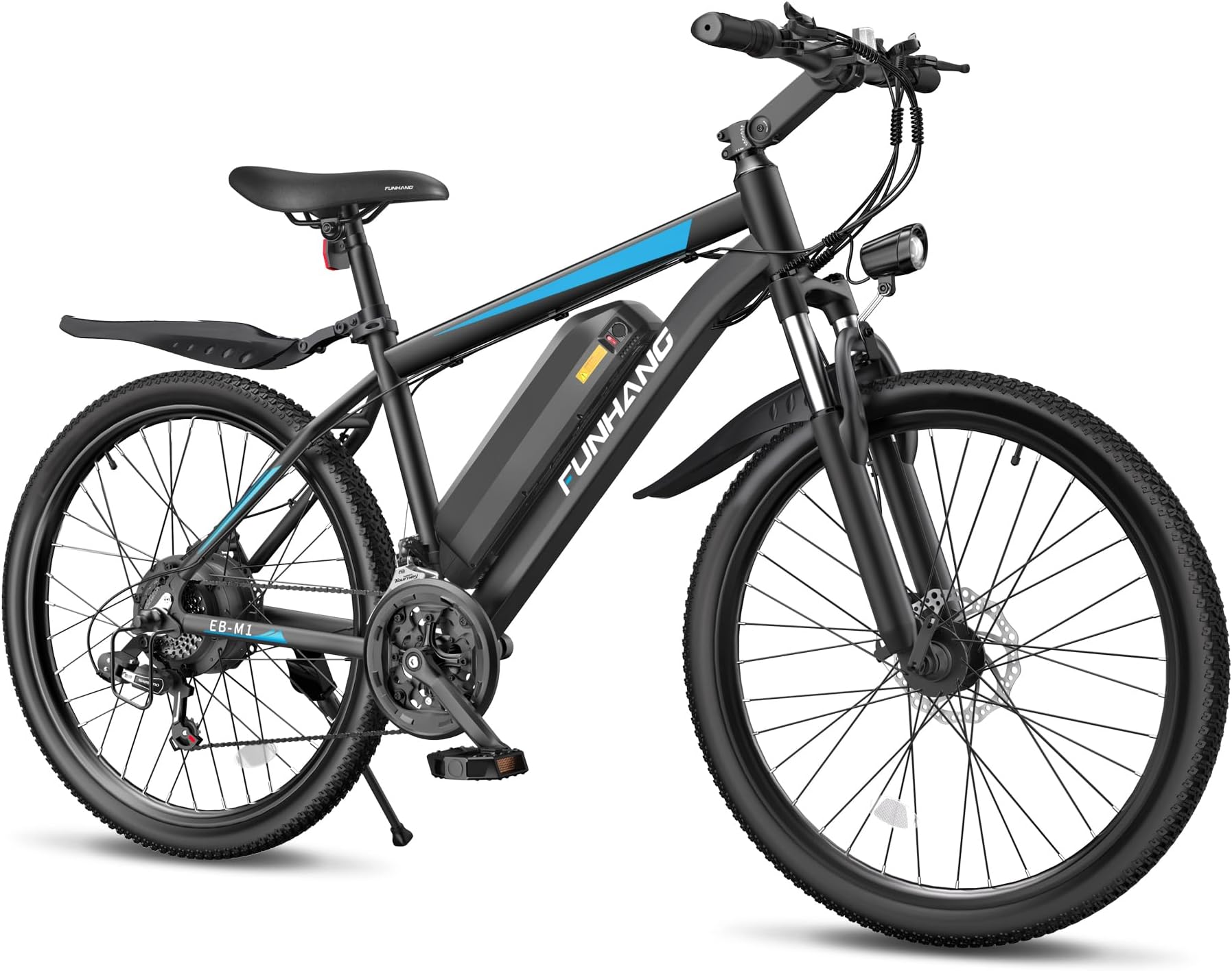 Electric Bike for Adults, 1000W Peak Ebike, 50Miles 21.7MPH Electric Mountain Bike, 26" Adult Electric Bicycle with 48V Removable Battery, Adjustable Stem, Fenders, 21 Speed, UL 2849 Certified