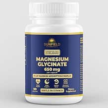 Sunfield Pure Magnesium Glycinate with High-Absorption Chelamax, 90 ct.