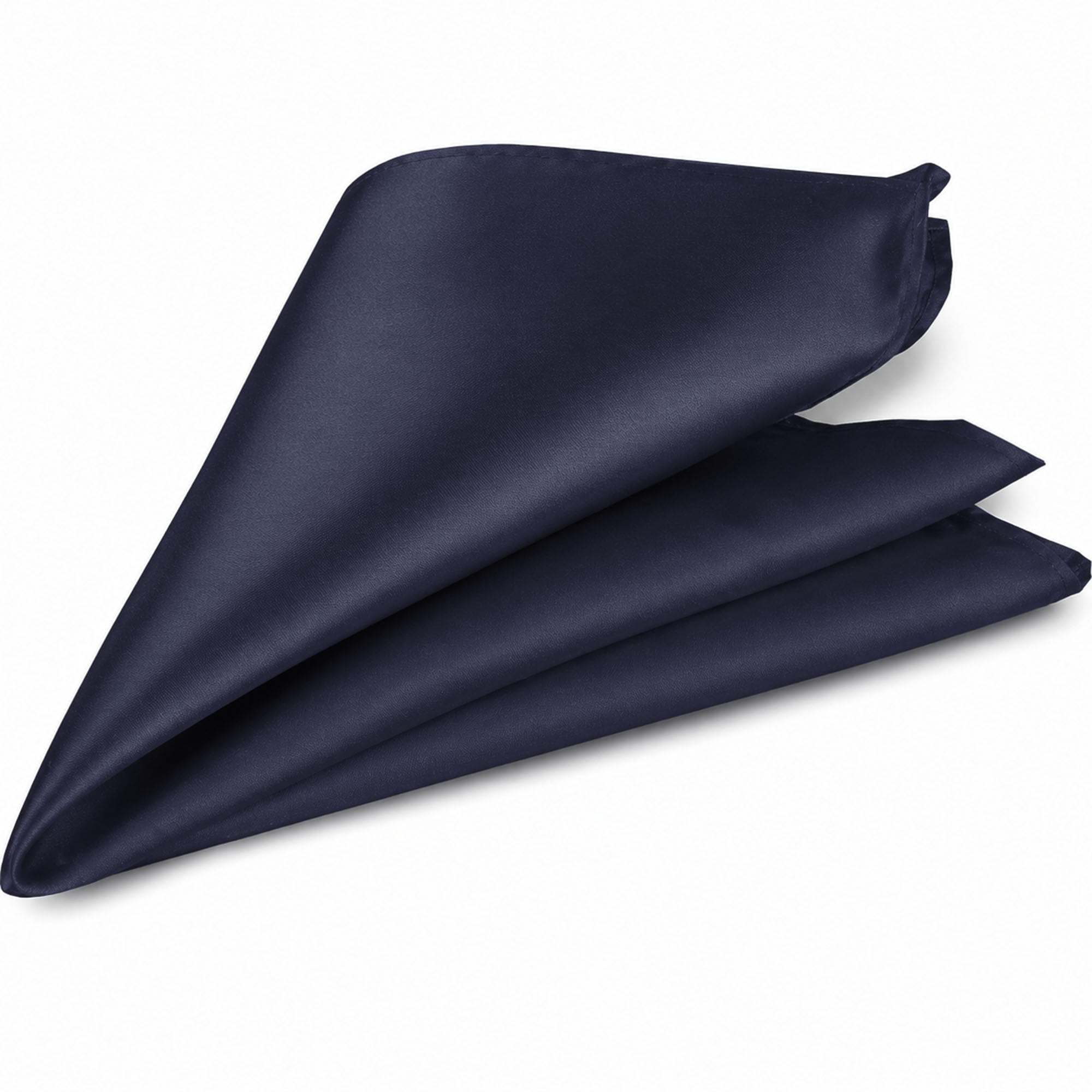 WedDecor Navy Men's Pocket Square Plain Formal Suit Handkerchief