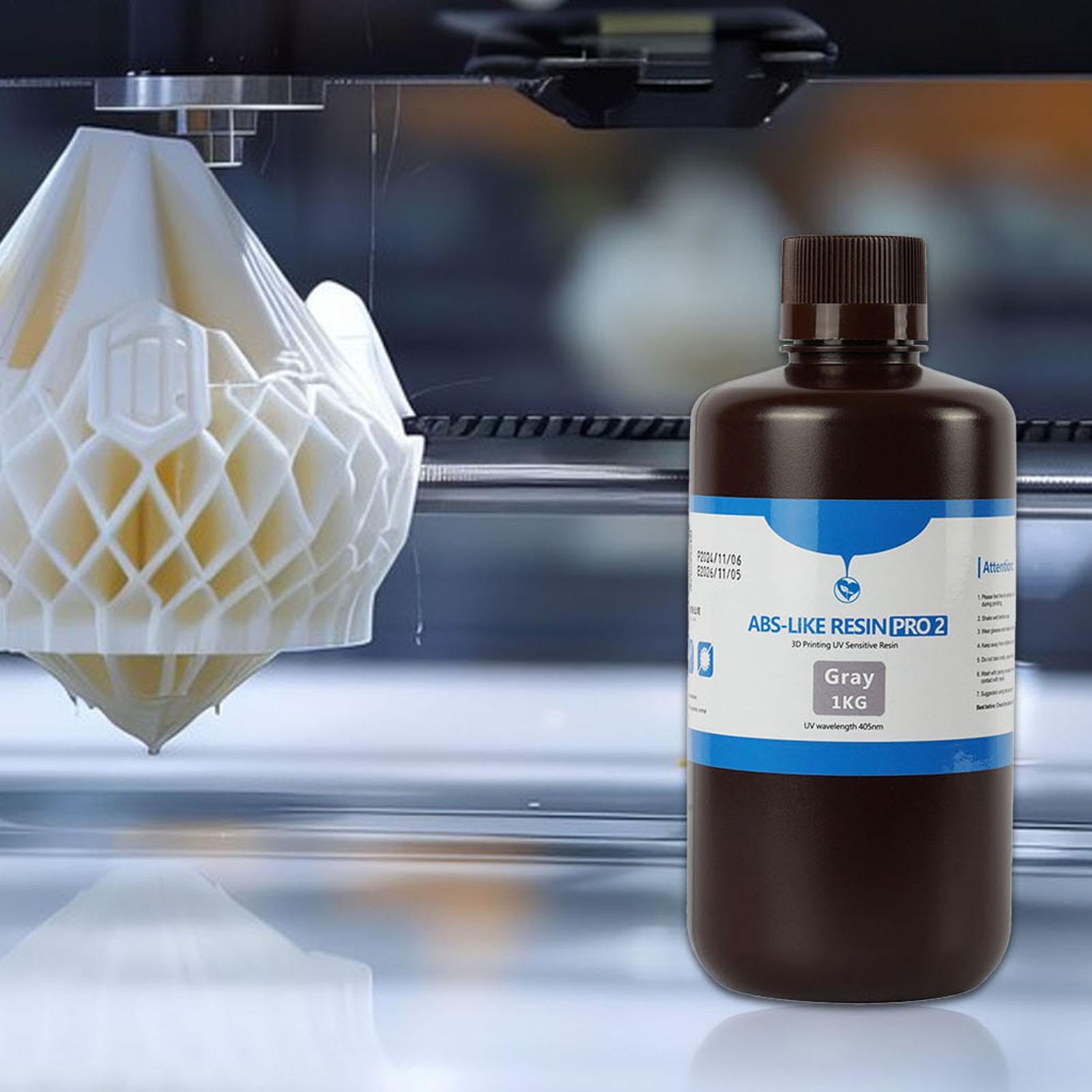 Resina resistente, resina per stampante 3D Resina fotosensibile resistente | Resina fotopolimerica, resina per stampante ad alta precisione, basso odore, liquido per stampa 3D pe