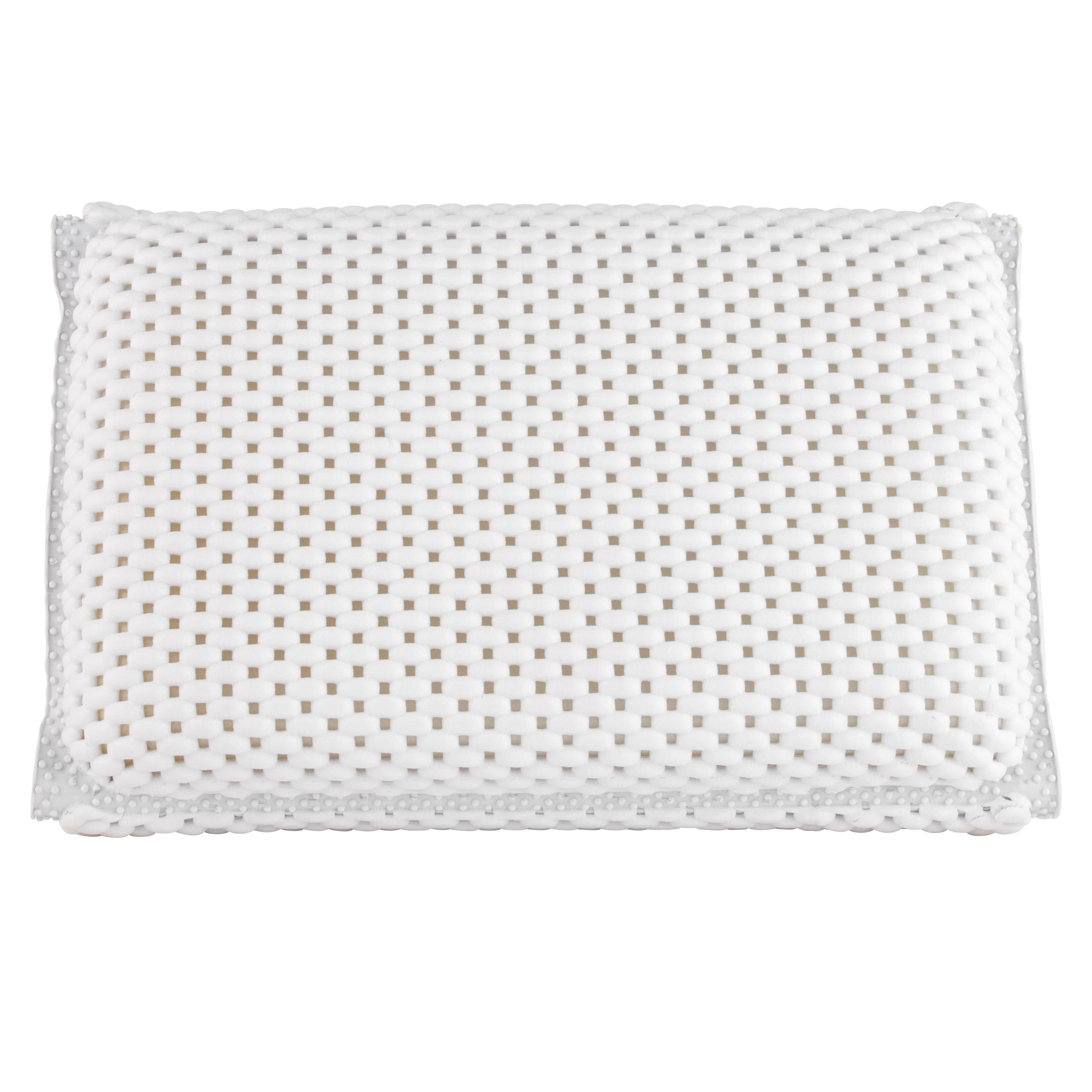 Beldray LA032715UFFEU7 Anti Bac Bath Pillow - Easy to Clean, Secure Suction Cups, Relaxing Cushioned Design, Stylish, Treated with Thiabendazole & Zinc Pyrithione, Supports Head & Neck While Bathing