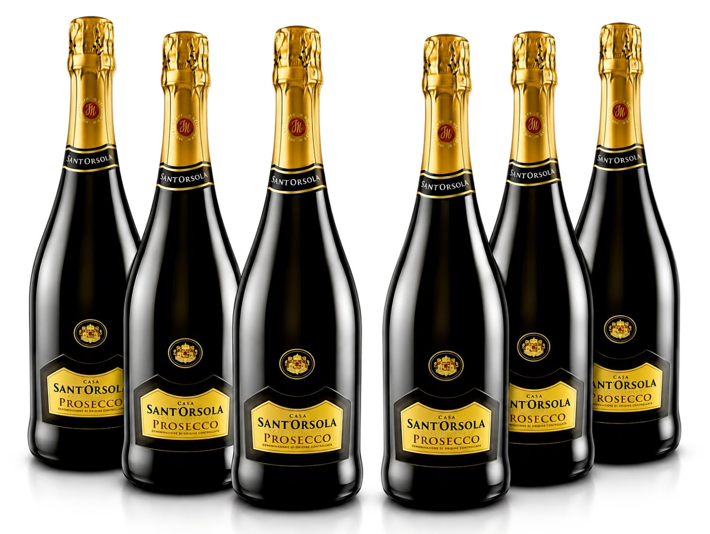 Sant'Orsola Prosecco D.O.C. ExtraDry Sec Vin Petillant Italien Set de 6 Bouteilles x 75 cl