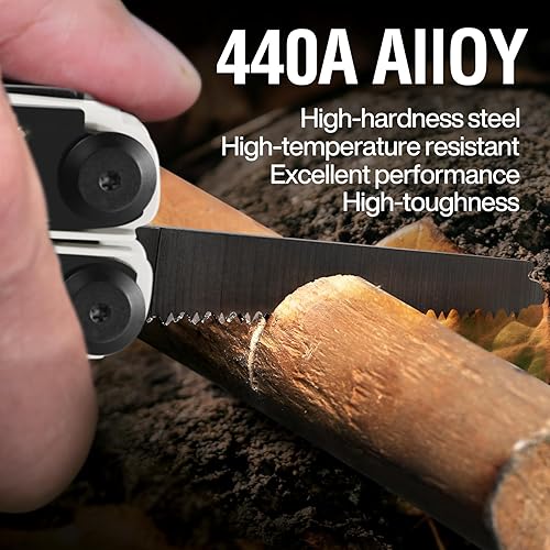 Miniatura 7 de MIAOKE Multitool 23 en 1 con caja de regalo premium, destornilladores, destornilladores, abridor de botellas, alicates para camping, accesorios