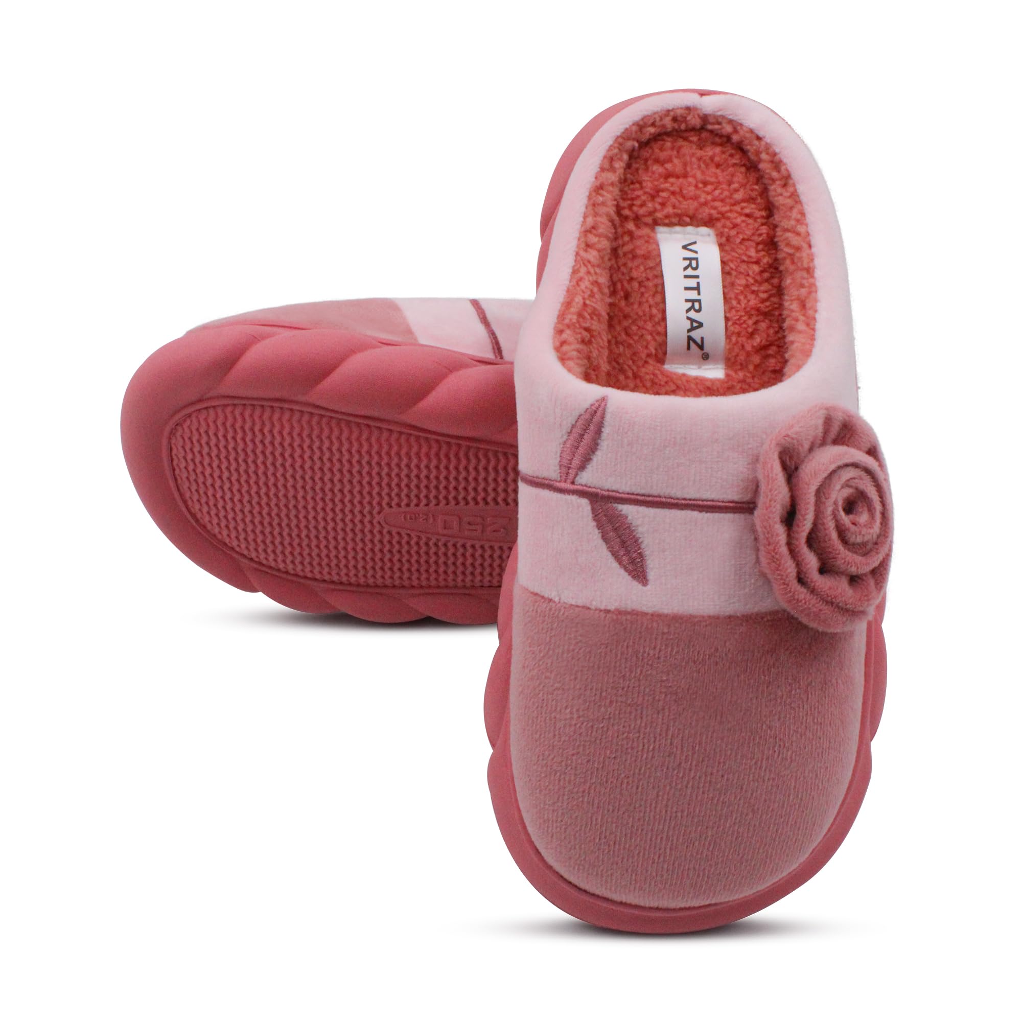 VRITRAZ Zuecos unisex para adultos, cómodos, con puntera cerrada, de piel cálida, para