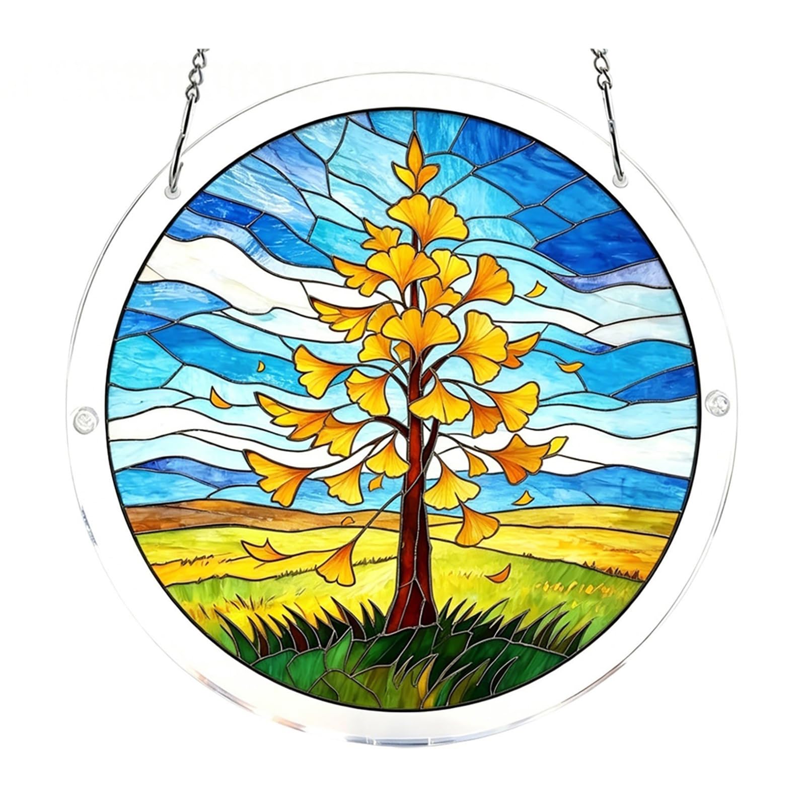 Acrylic Puzzle Window Hanging,7.4-Inch Acrylic Puzzles Suncatcher,Butterflies in Blooms,Suncatcher Window Hanging, Acrylics Jigsaw Puzzle Suncatchers,DIY Suncatcher Kits for Birthday Home Decor S