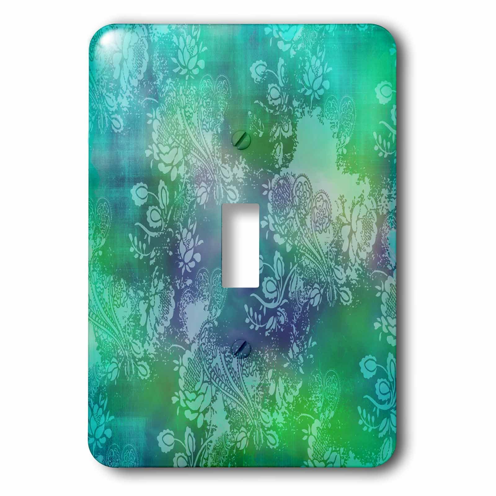Interrupteur abstrait violet et vert mer pour sublimer le salon lsp 152003