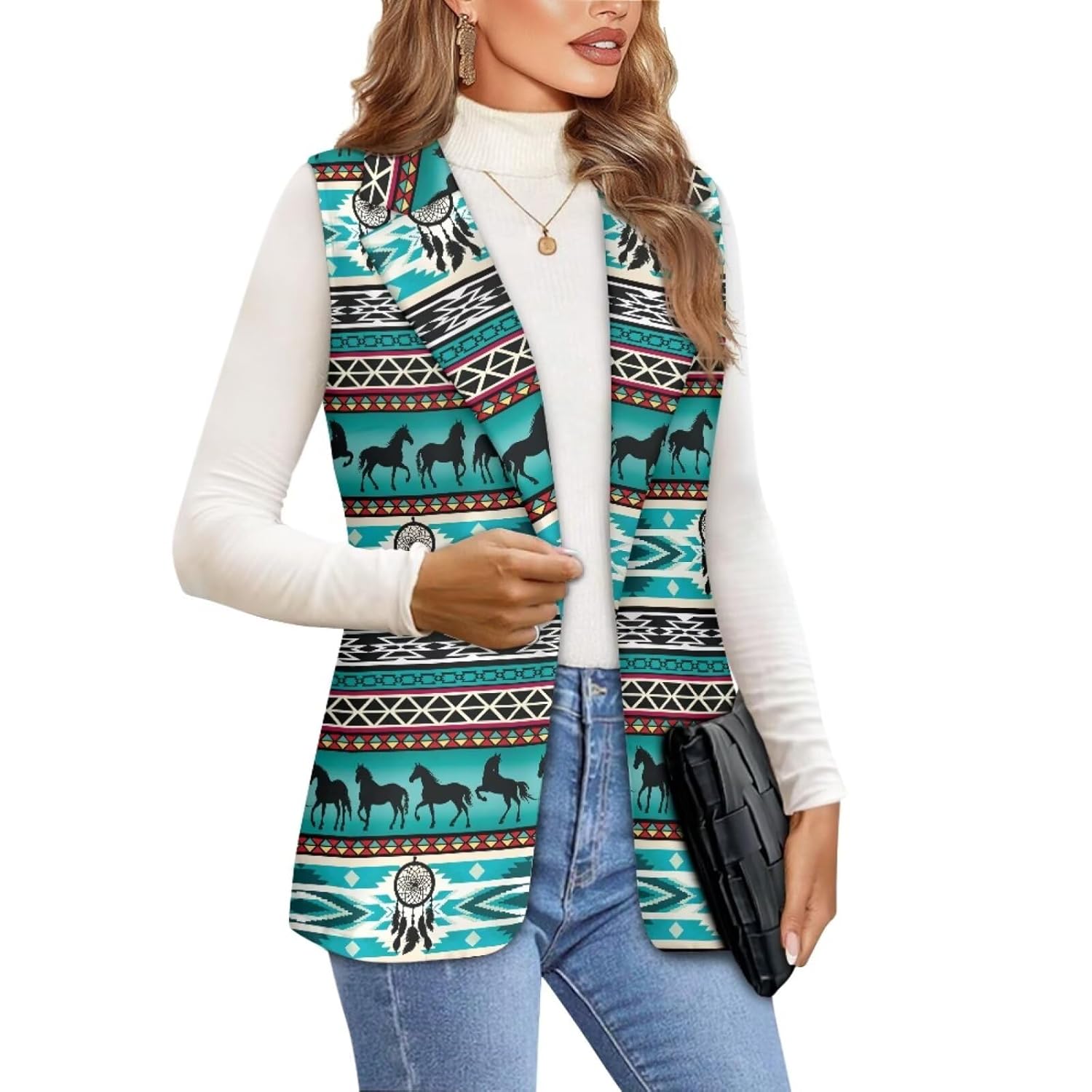 Blazer Vest for Women Womens Waistcoats Suit Vests Sleeveless Blazer Waistcoat Trendy Button Down Jacket