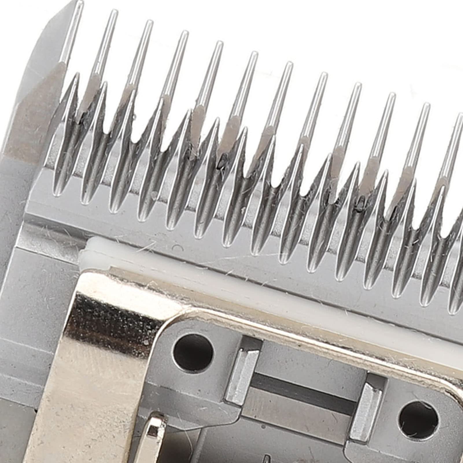 Cuchilla de esquilar para perros, tamaño 7F, 3,2 mm, hoja de esquilado de acero carbonizado extraíble con dientes profundos, cuchilla de esquilado para animales y cabeza intercambiable