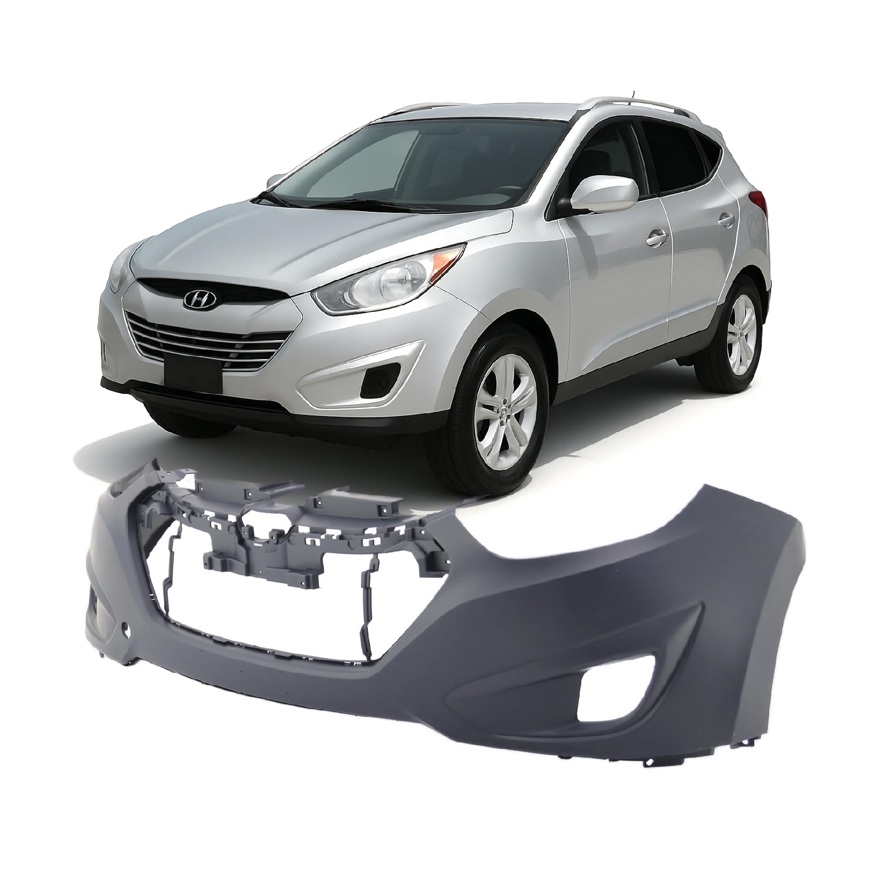 FitParts Compatible with Hyundai Tucson 2010–2015 Front Bumper Cover